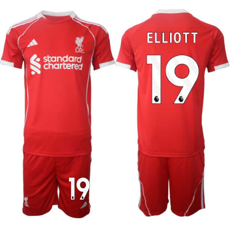 Men 2025-2026 Season Club Liverpool home red #19 Soccer Jersey->liverpool jersey->Soccer Club Jersey